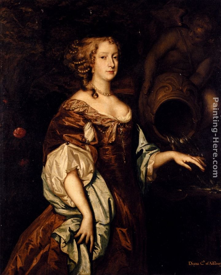 Sir Peter Lely Portrait Of Diana, Countess Of Ailesbury